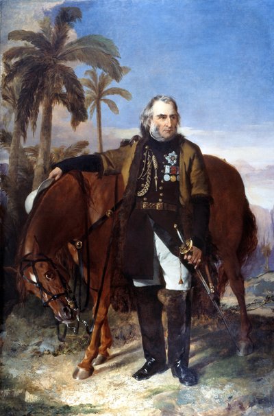 Lieutenant-général Sir Charles Napier et son cheval arabe Red Rover, 1853 - Edwin Williams